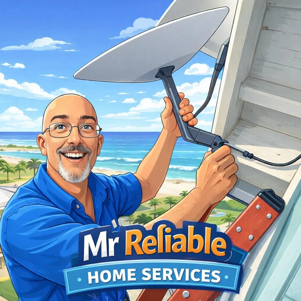 Steve Mr Reliable installing Starlink